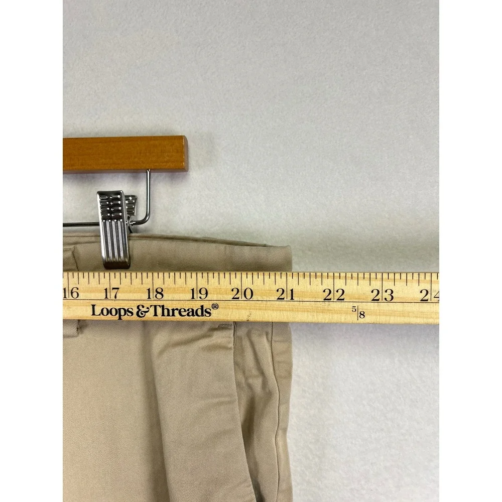 Banana Republic Mens Khaki Chinos Flat Front Pants‎ Size 40x30